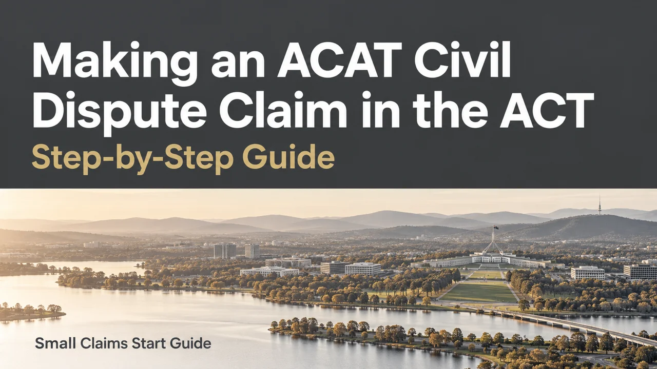 ACT ACAT Civil Dispute Guide — File Your Claim Step by Step