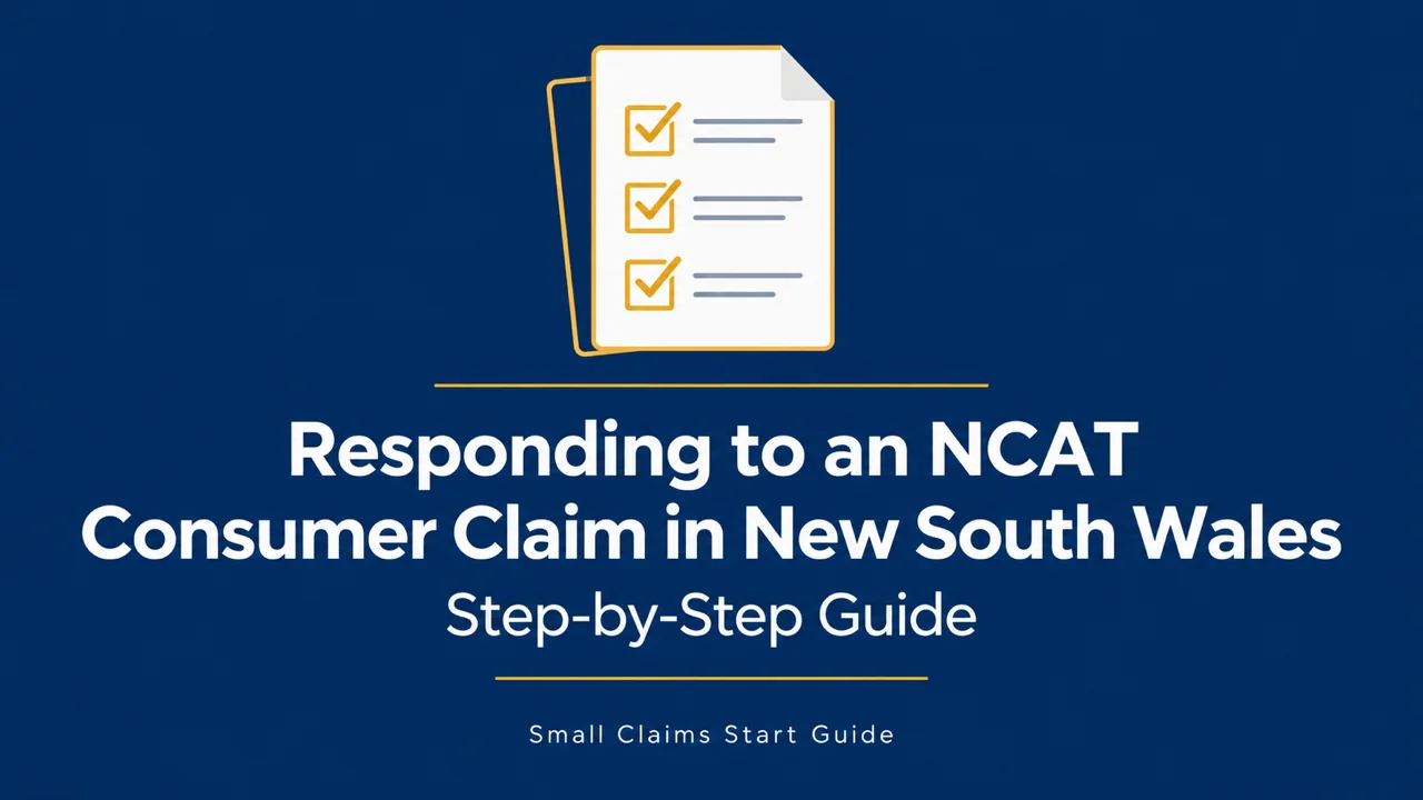 NSW NCAT Response Guide — Respond to a Consumer Claim Step by Step