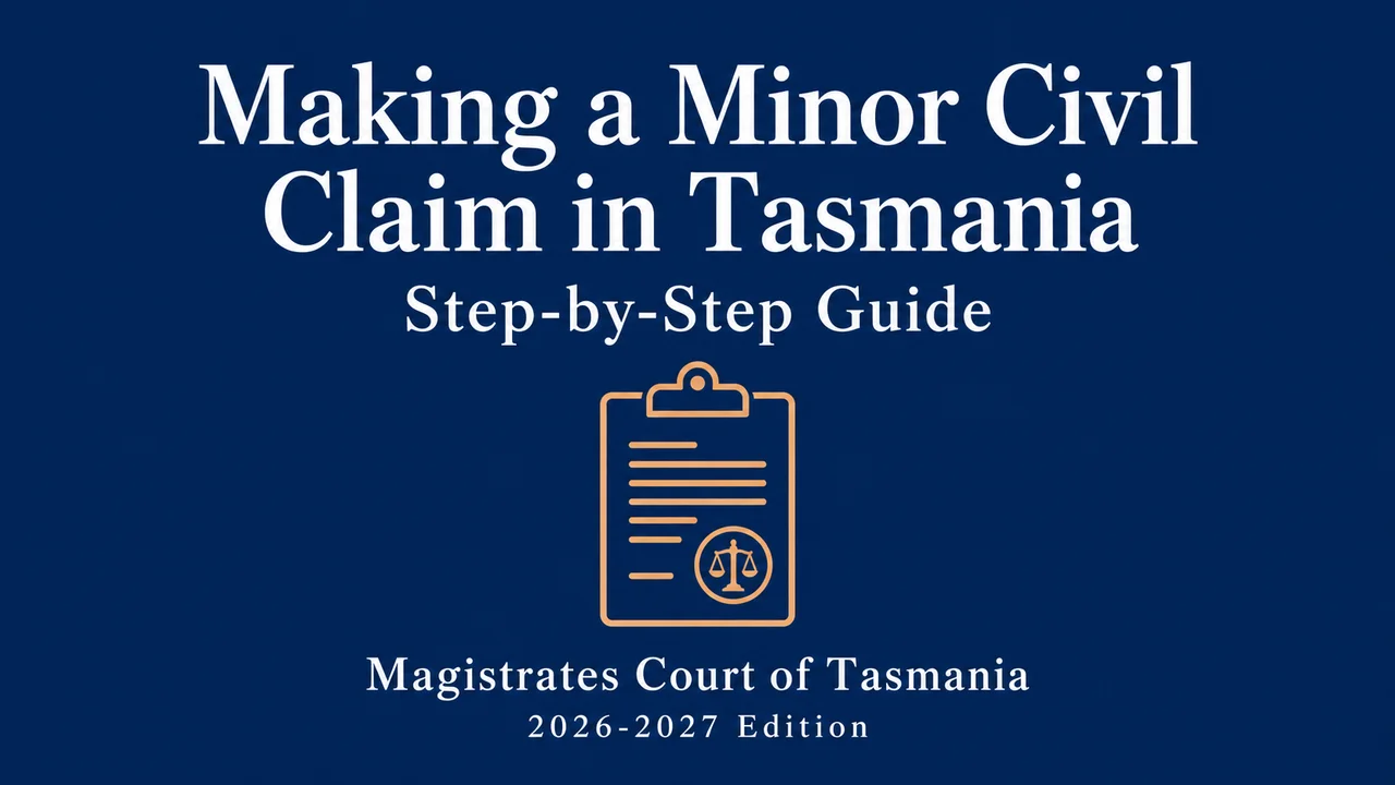Tasmania Minor Civil Claim — File Step by Step