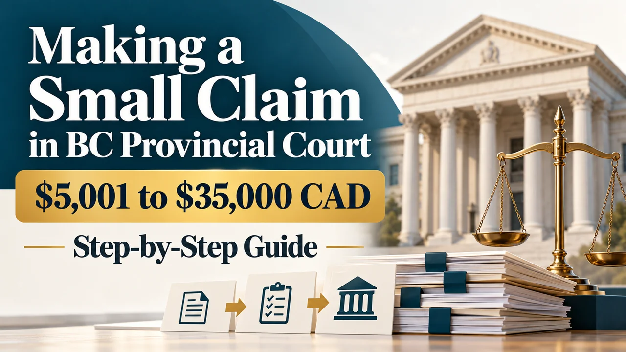 BC Provincial Court Small Claims — File Your Claim Right the First Time