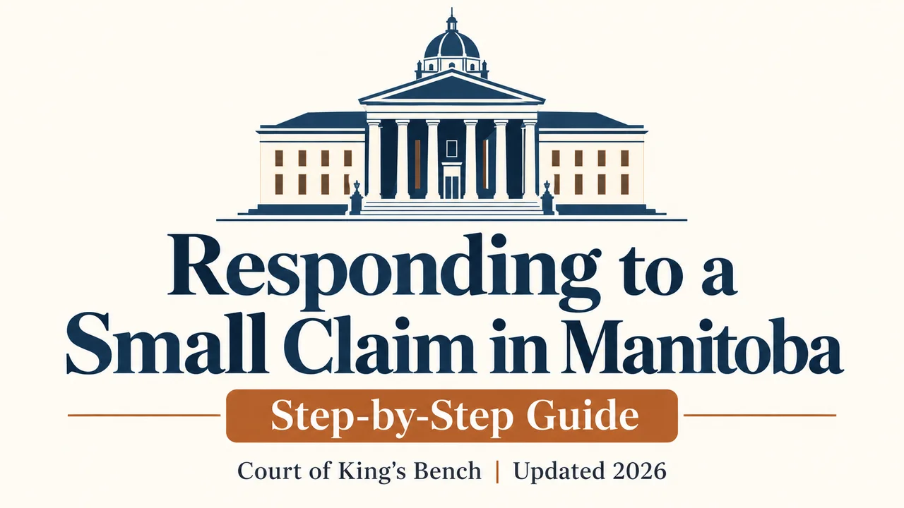 Manitoba Small Claims Response — Your 20-Day Defence Roadmap