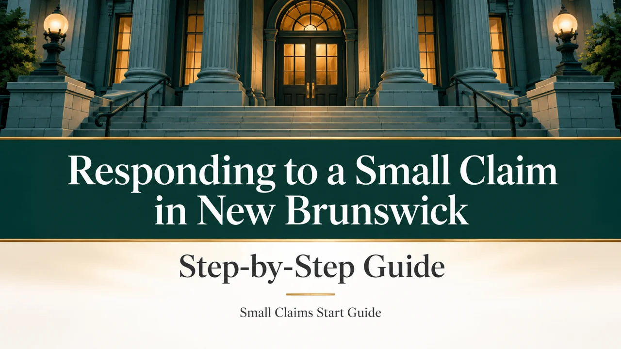 New Brunswick Small Claims Response — Your 30-Day Defence Roadmap