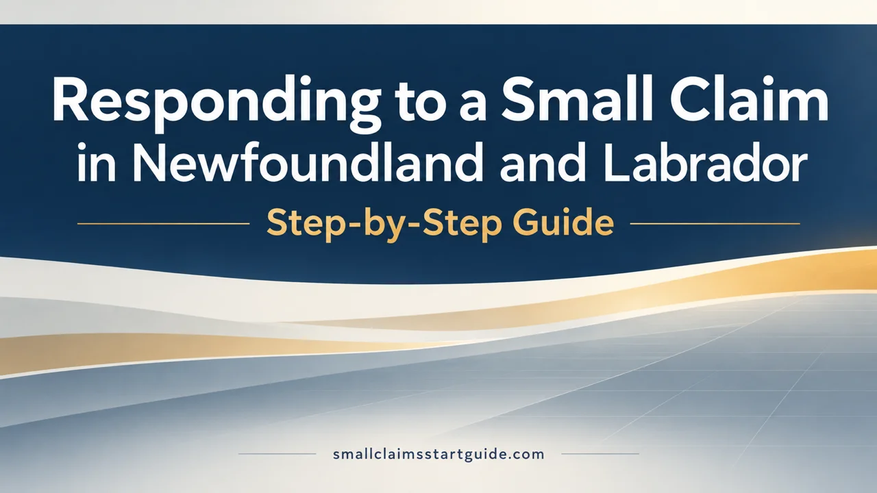 NL Small Claims Response Guide — Your 10-Day or 30-Day Deadline, Step by Step