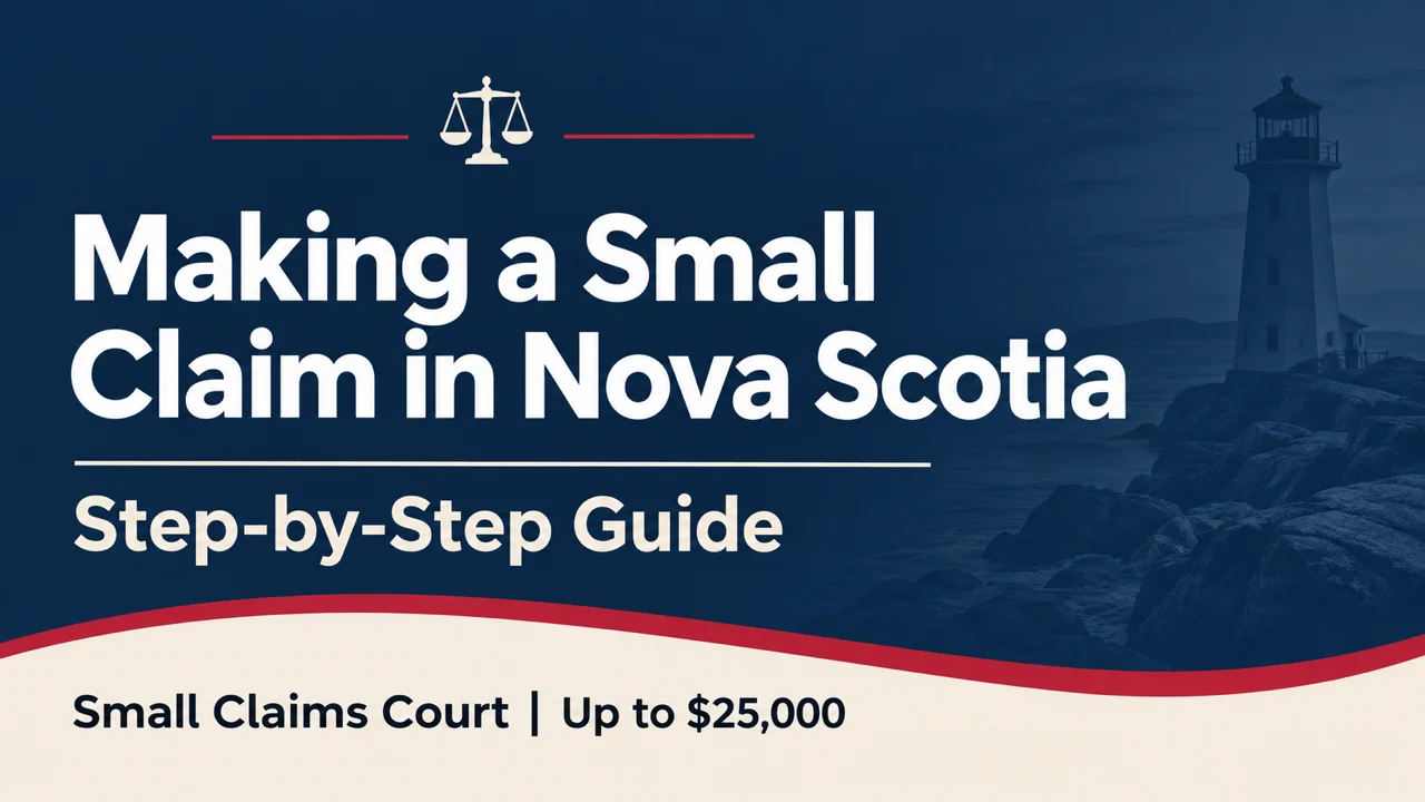 Nova Scotia Small Claims Filing — Step-by-Step Court Guide