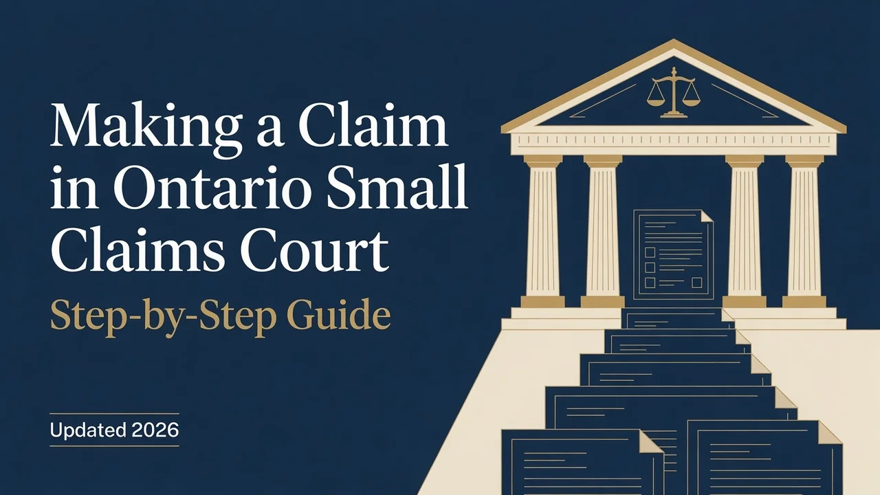 Ontario Small Claims Court Filing Guide — File Your Claim Step by Step