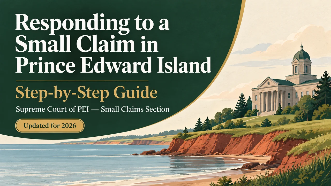 PEI Small Claims Response — Your Defence Roadmap