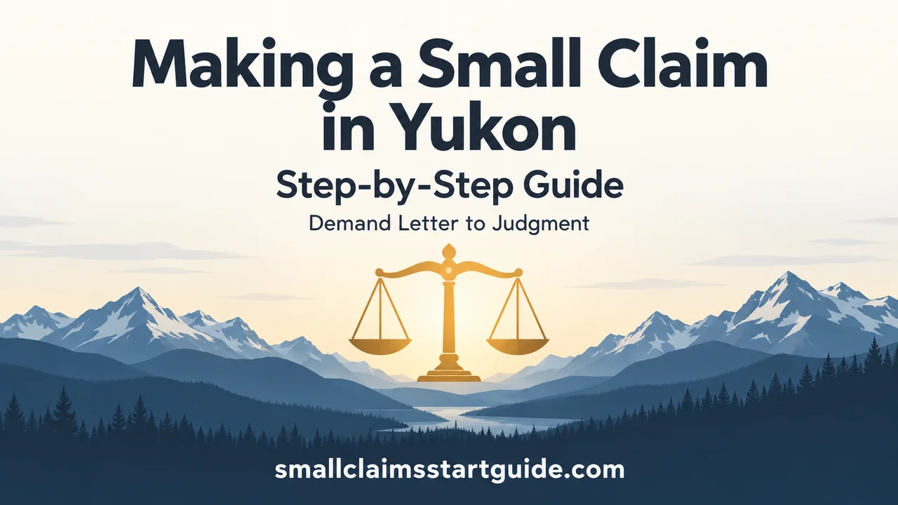 Yukon Small Claims Filing Guide — Demand Letter to Judgment