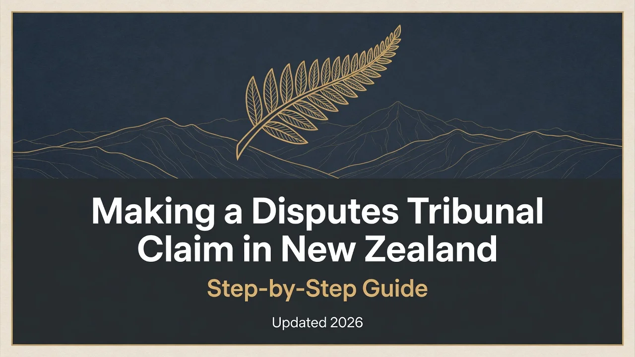 NZ Disputes Tribunal Claim — File With Every Step in Order