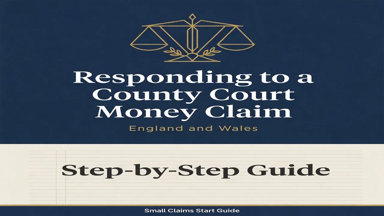 England & Wales Money Claim Response — Defend Your County Court Claim Step by Step