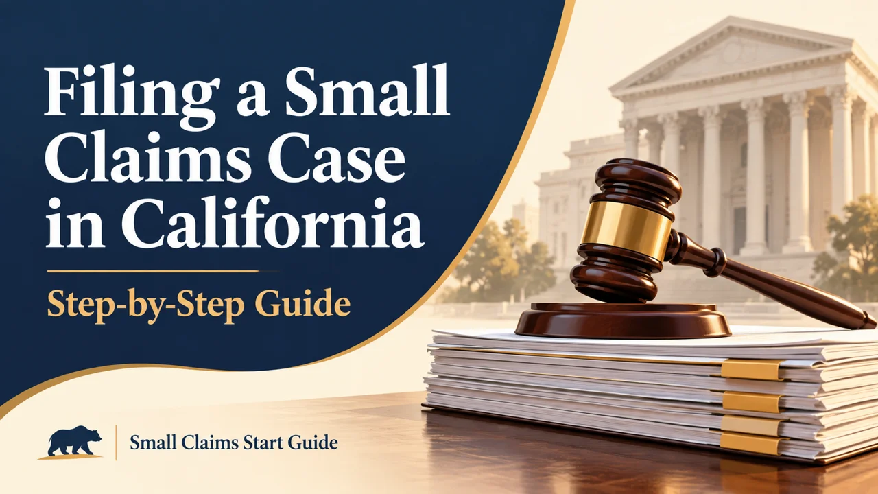 California Small Claims Filing Guide — Forms, Fees, Service and Hearing Steps