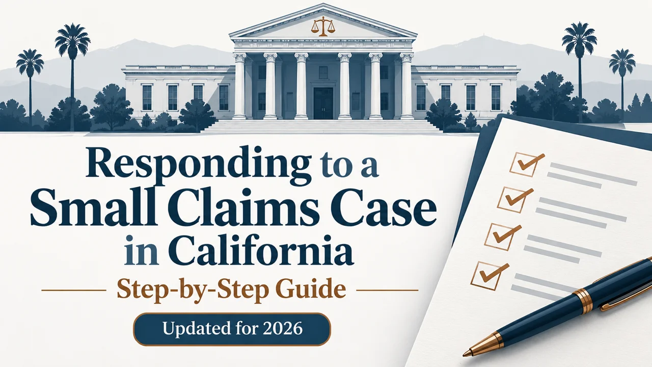 California Small Claims Response Guide — Served? Here's What to Do