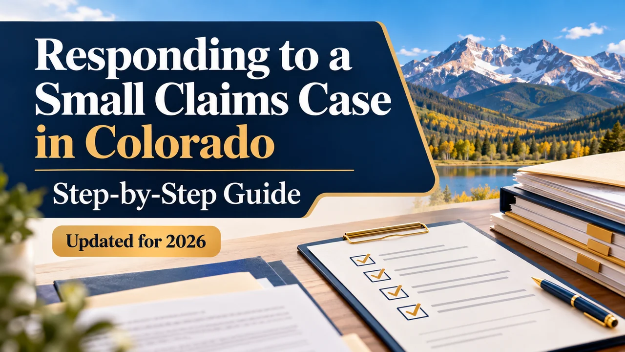 Colorado Small Claims Response — Defend Your Case Step by Step