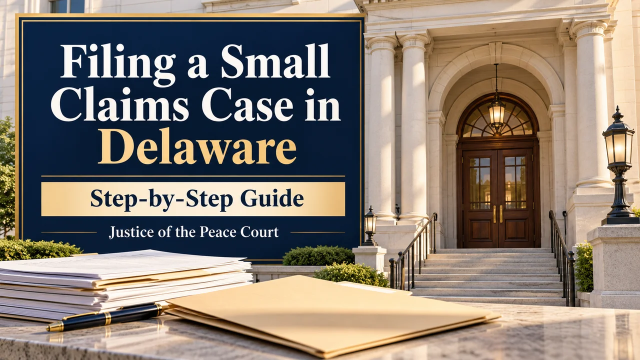 Delaware Small Claims Filing — JP Court Forms, Fees and Deadlines