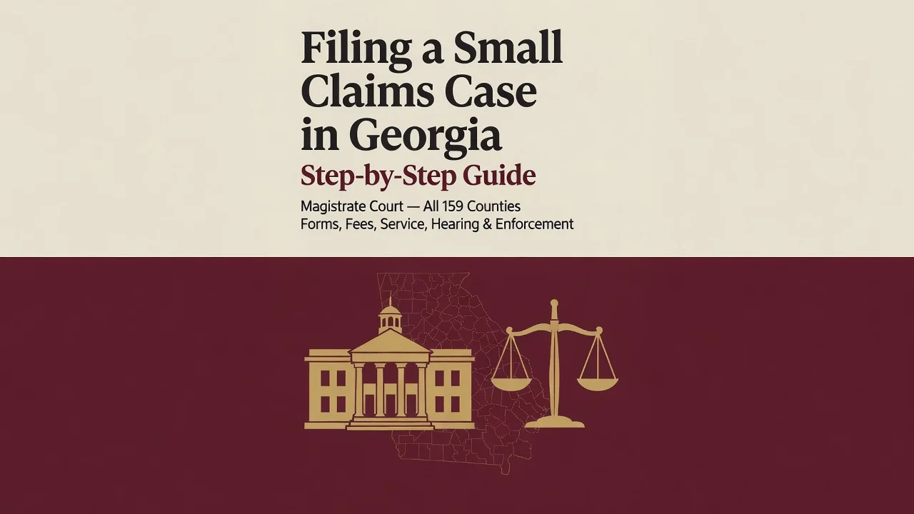 Georgia Small Claims Filing Guide — Forms, Fees, Service and Hearing Steps