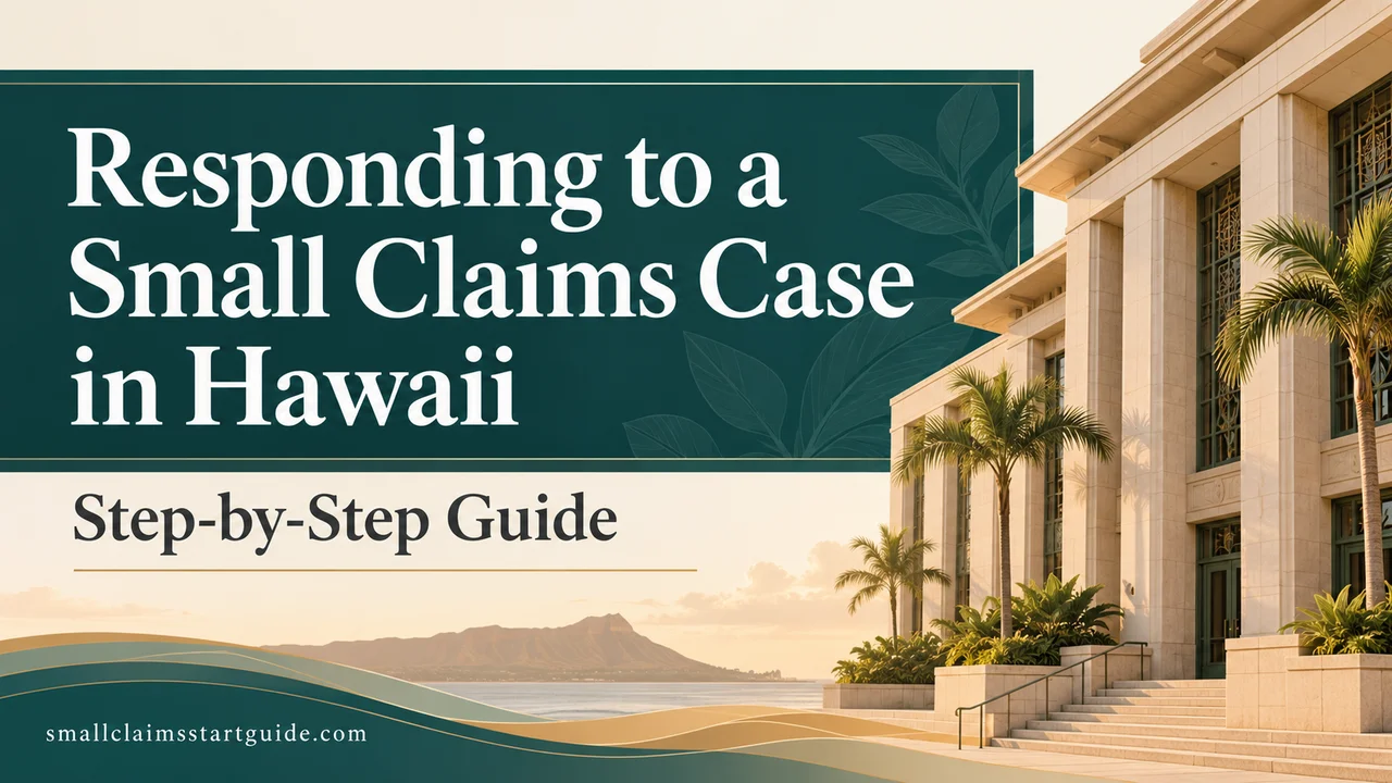 Hawaii Small Claims Response Guide — What To Do After Being Served