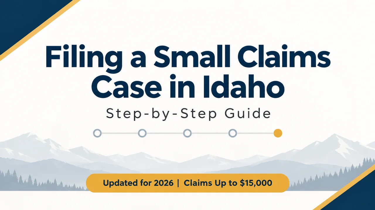 Idaho Small Claims Filing Guide — Every Step From Demand to Hearing
