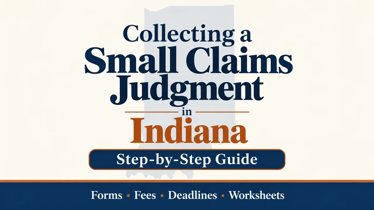 Indiana Judgment Collection Guide — Enforce Your Small Claims Award