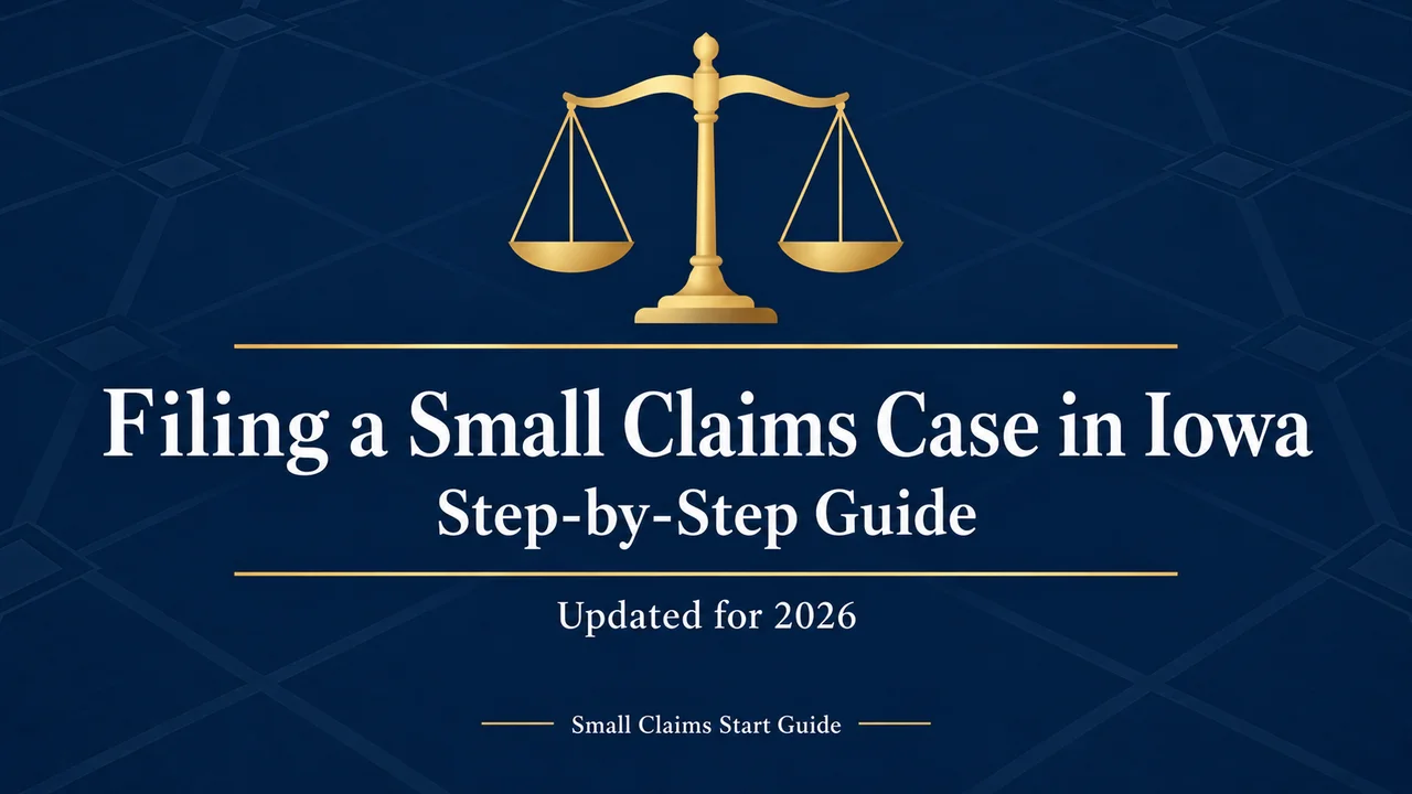 Iowa Small Claims Filing Guide — File Your Case Step by Step