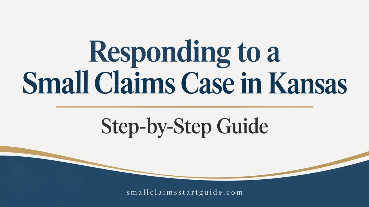 Kansas Small Claims Response Guide — Respond With Confidence