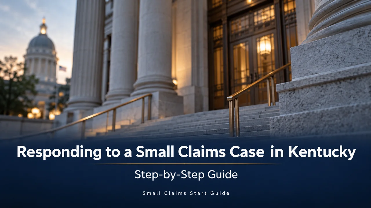 Kentucky Small Claims Response Guide — Your Hearing, Prepared