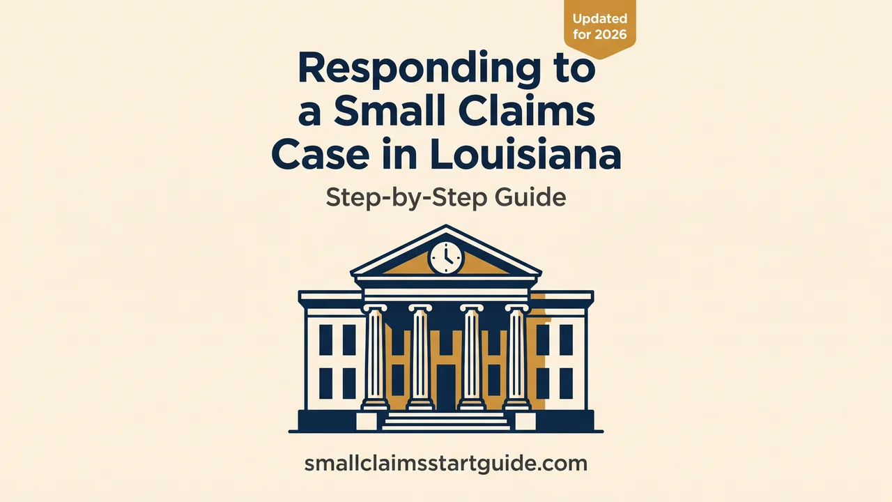 Louisiana Small Claims Response Guide — Your 10-Day Deadline Starts Now