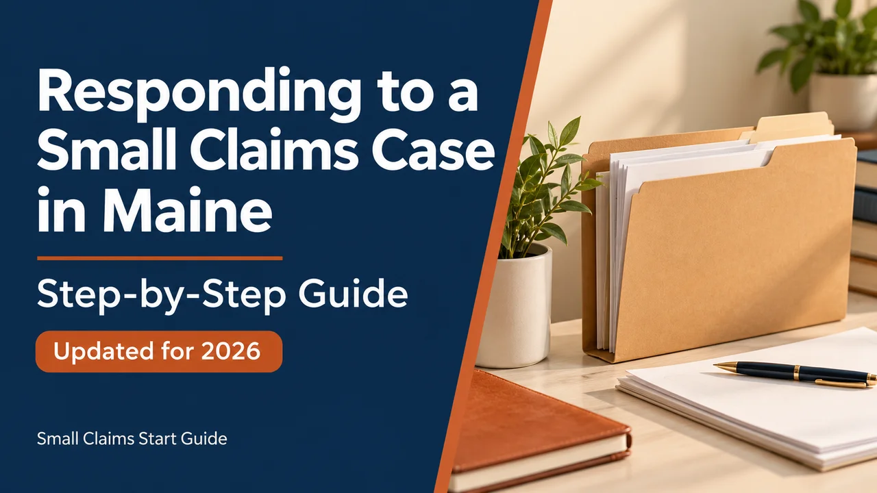 Maine Small Claims Response Guide — Respond Step by Step
