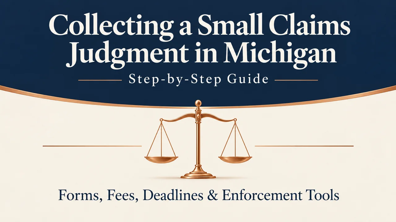 Michigan Judgment Collection Guide — Enforce Your Small Claims Win