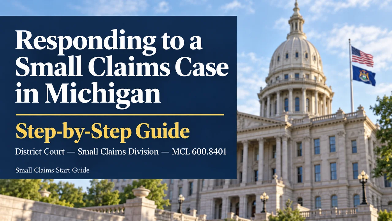 Michigan Small Claims Response Guide — Know Your Options