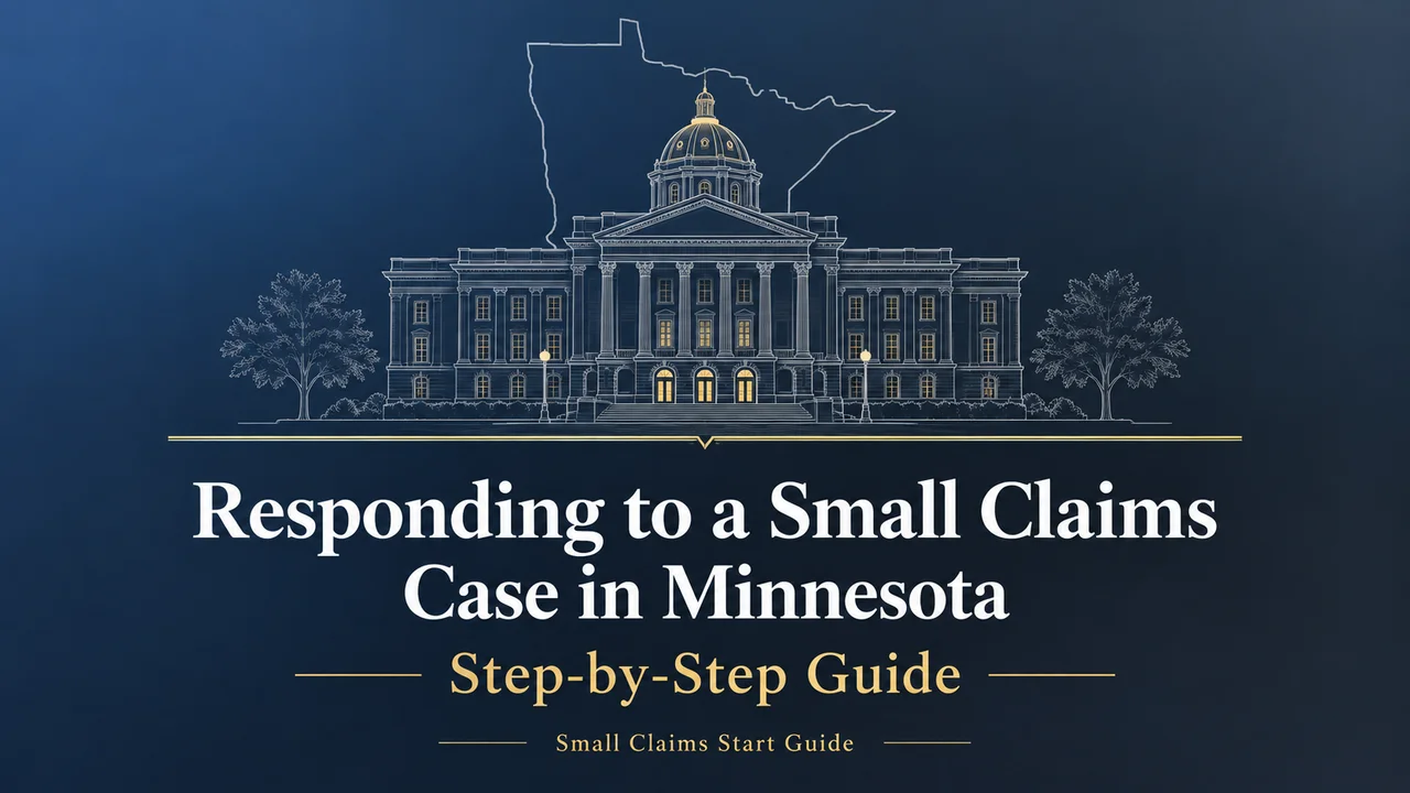Minnesota Small Claims Response Guide — Served With Conciliation Court Papers?