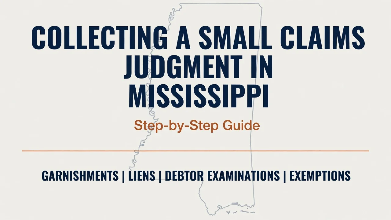 Mississippi Judgment Collection Guide — Collect What You Won