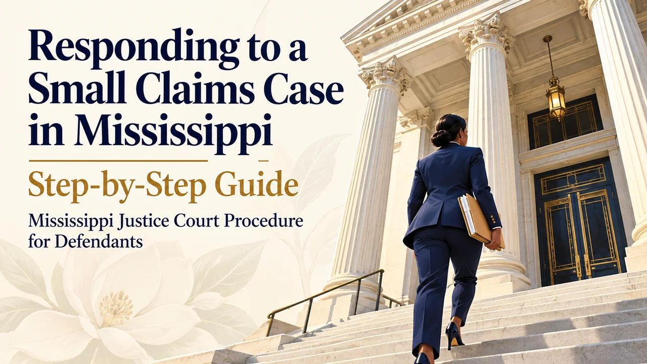 Mississippi Small Claims Response Guide — Your Next Steps After Being Served