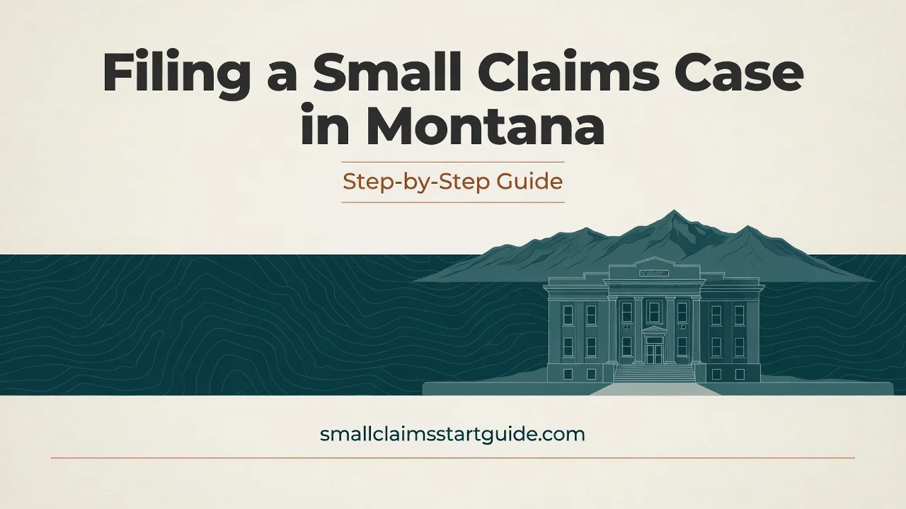 Montana Small Claims Filing Guide — Forms, Fees, Service and Hearing Steps