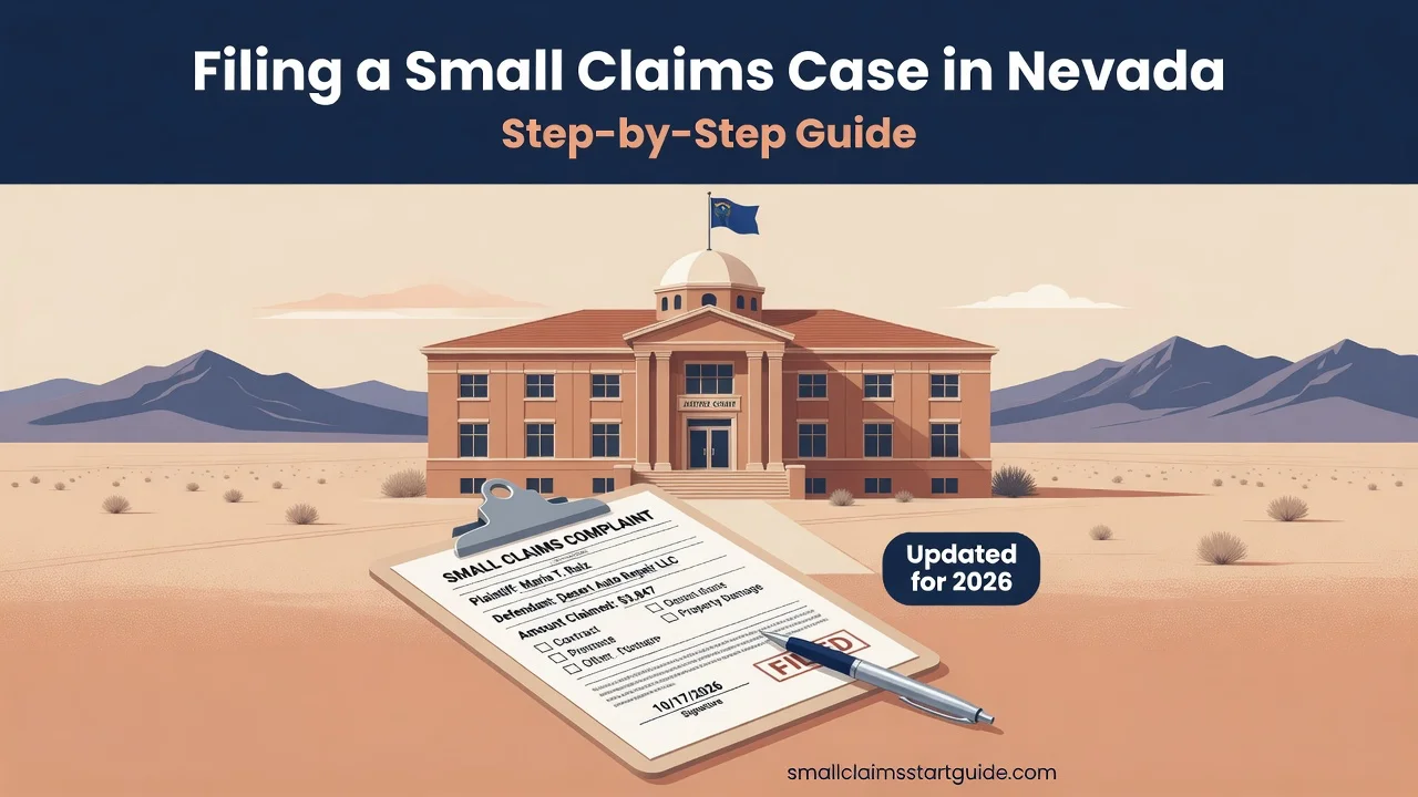 Nevada Small Claims Filing — E-Filing, Township Courts, Fees and Hearing Prep