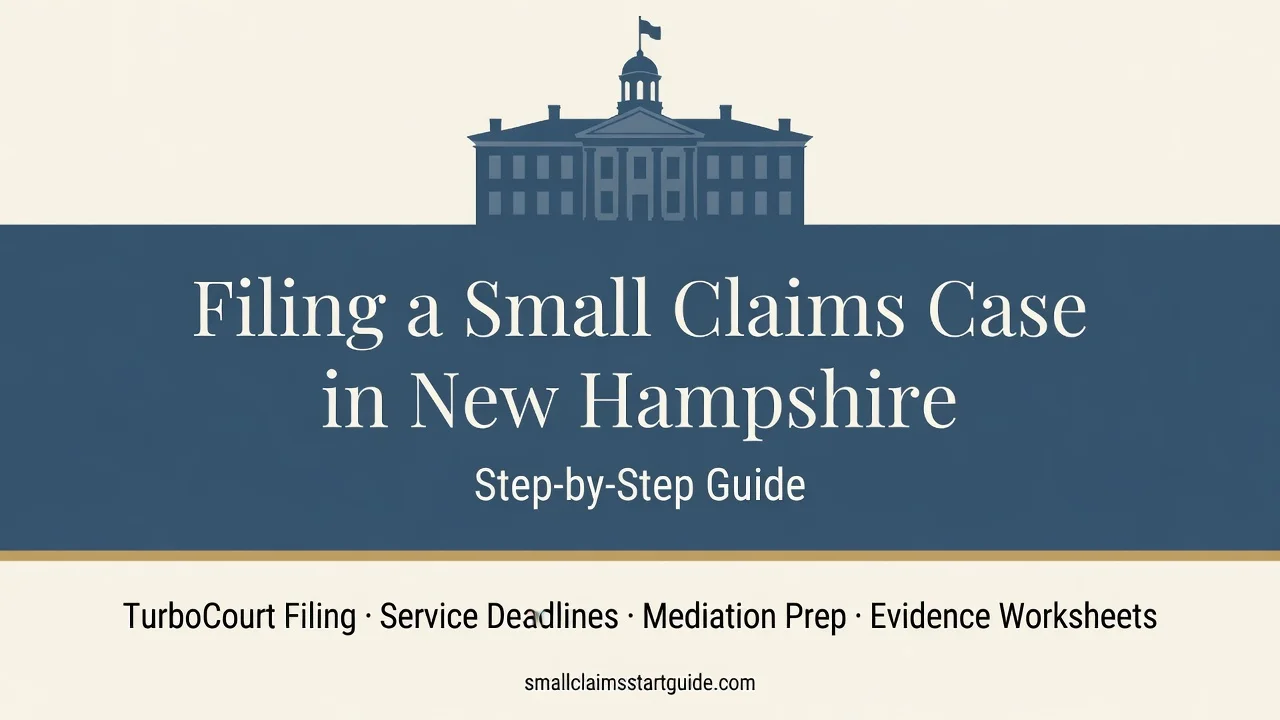 New Hampshire Small Claims Filing — TurboCourt, Fees and Hearing Steps