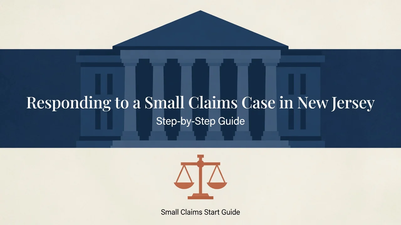 NJ Small Claims Response Guide — Know Exactly What Court Expects