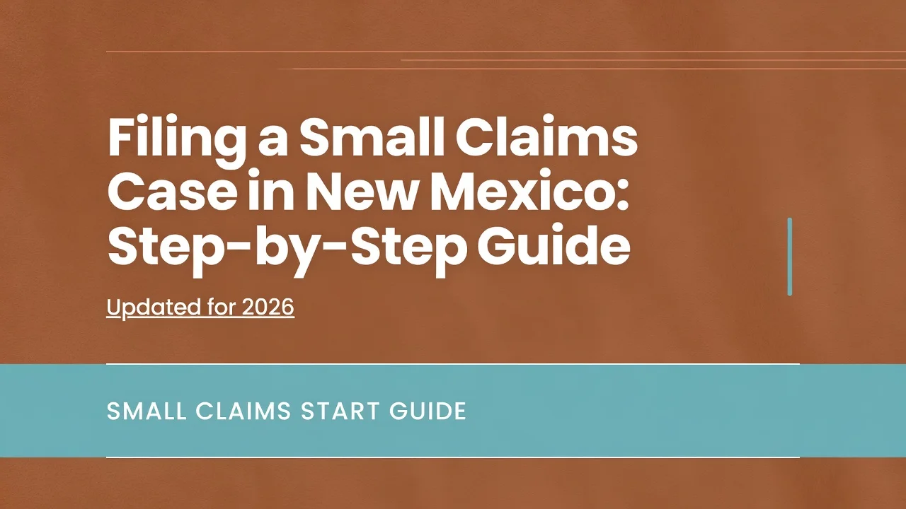 New Mexico Small Claims Filing — Court Forms, Fees and Deadlines