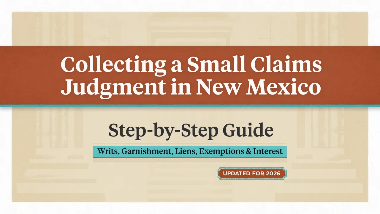 New Mexico Judgment Collection Guide — Enforce Your Small Claims Award