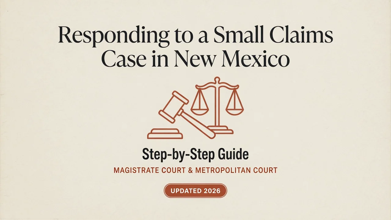 New Mexico Small Claims Response — File Your Answer Step by Step