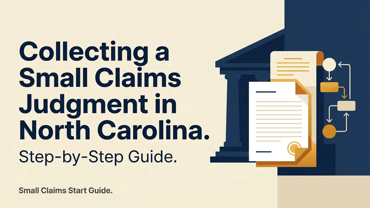 NC Small Claims Judgment Collection — The 3-Step Enforcement Roadmap