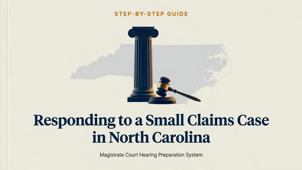 NC Small Claims Response Guide — From Summons to Hearing