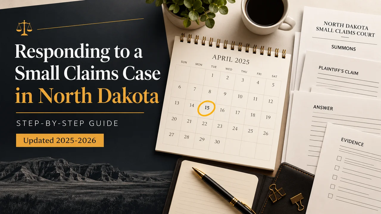 North Dakota Small Claims Response — Beat the 20-Day Deadline