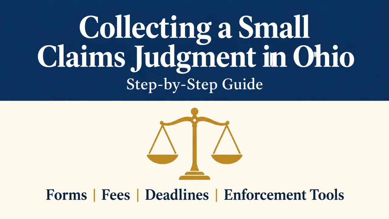 Ohio Judgment Collection Guide — Enforce Your Small Claims Award