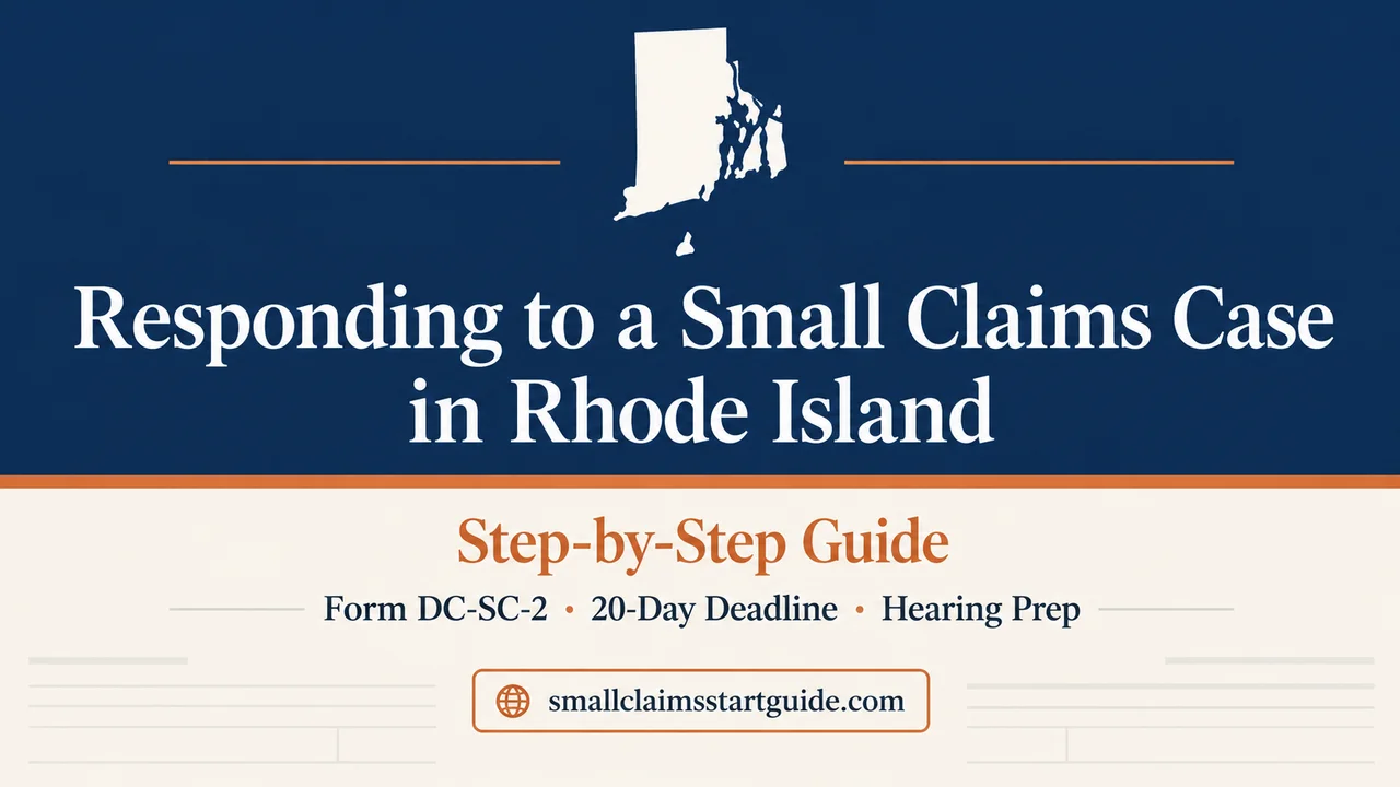 Rhode Island Small Claims Response Guide — Decode Your Papers, File on Time