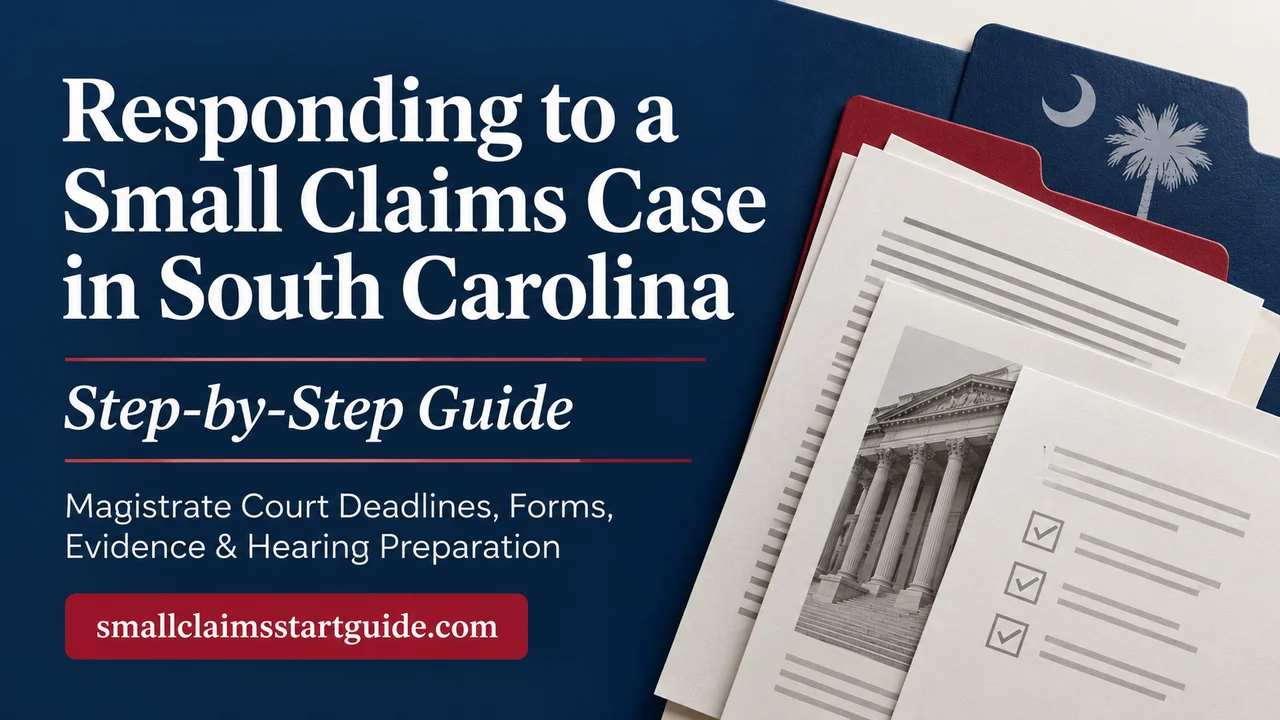 South Carolina Small Claims Response — Your 30-Day Deadline Decoded