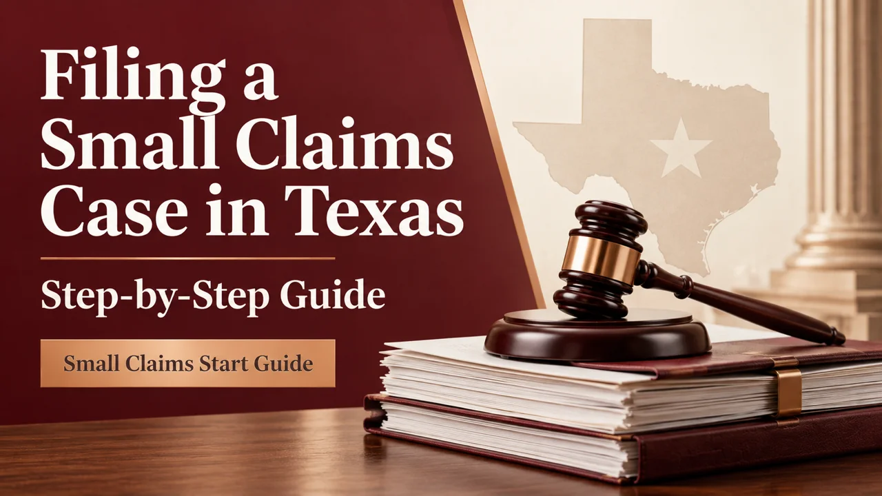 Texas Small Claims Filing Guide — Forms, Fees, Service and Hearing Steps
