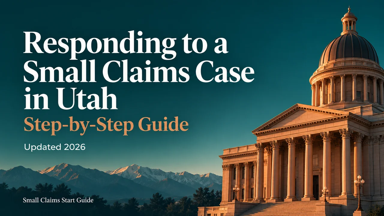 Utah Small Claims Response Guide — Deadlines, ODR & Hearing Prep
