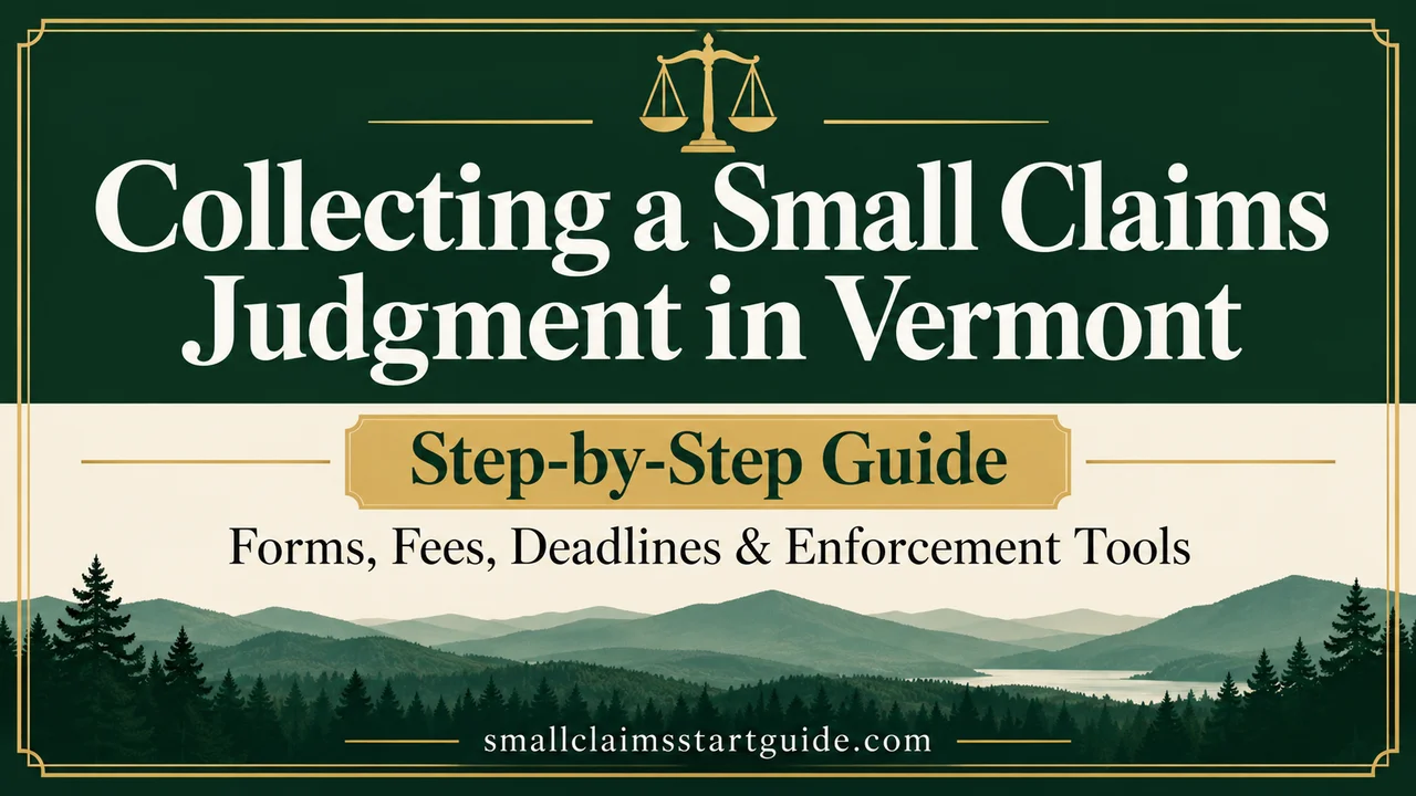 Vermont Small Claims Judgment Collection — Enforce What You Won