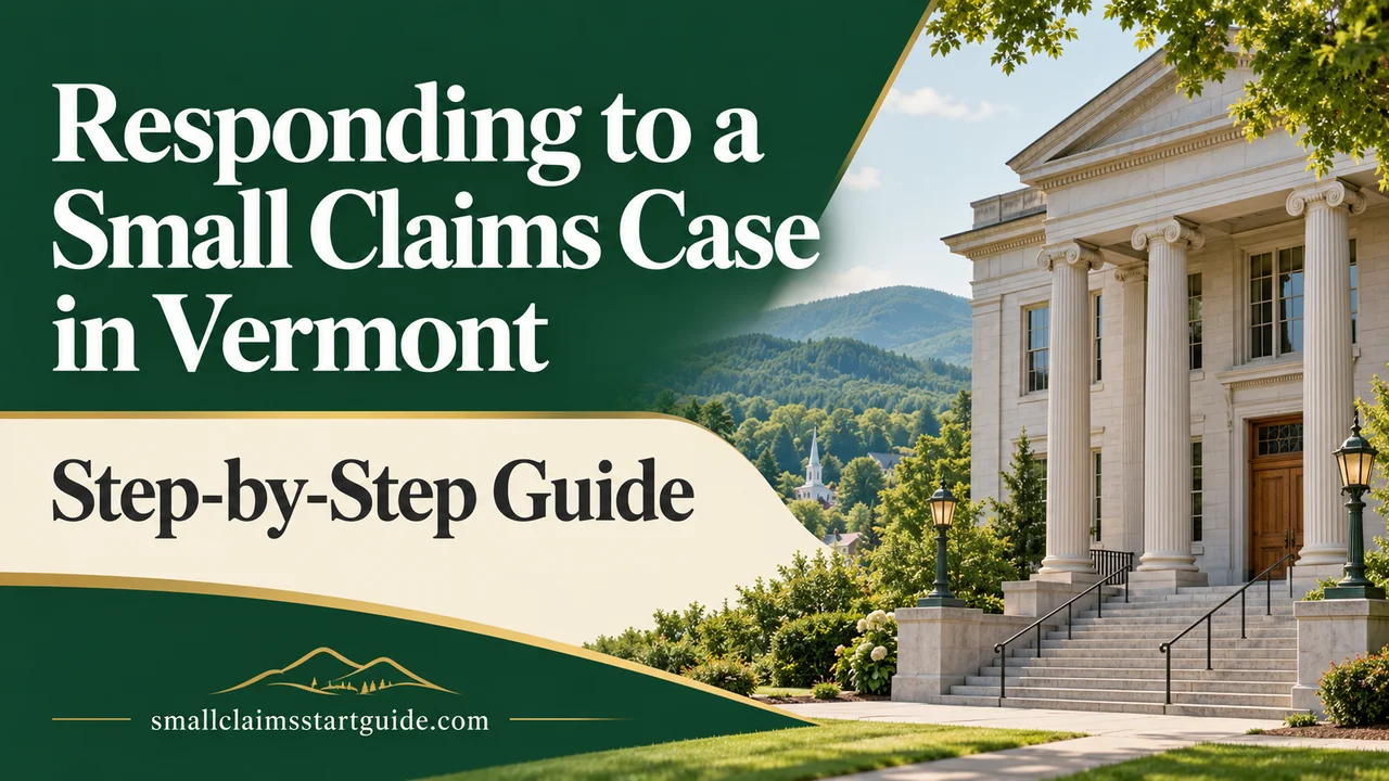 Vermont Small Claims Response Guide — Served Papers to Hearing Day