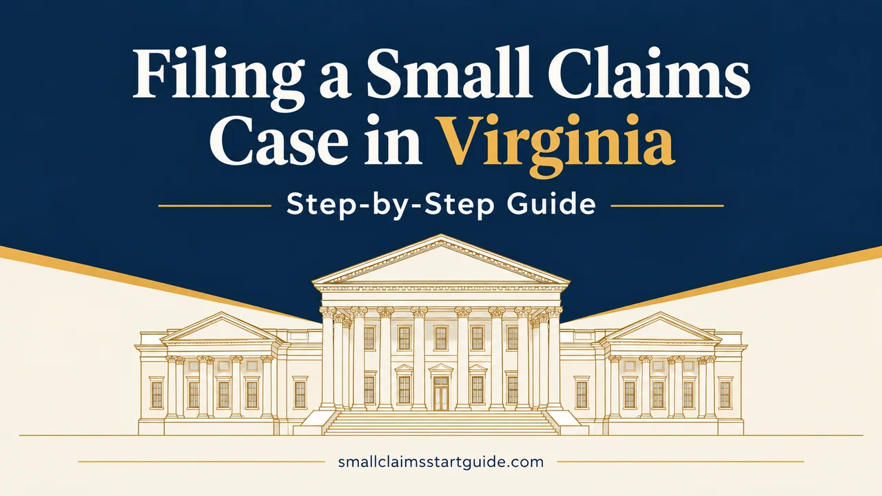 Virginia Small Claims Filing Guide — Every Form, Fee and Deadline in Order