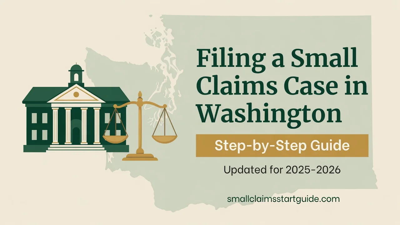 Washington Small Claims Filing Guide — Every Form, Fee and Deadline in Order